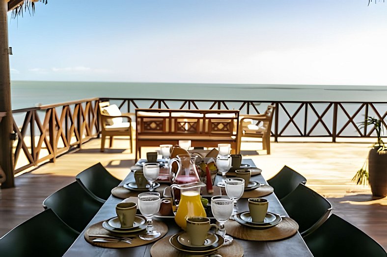 Melhor localização da praia com rooftop beira mar